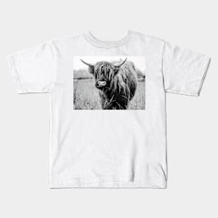 Young Highland Cow Kids T-Shirt